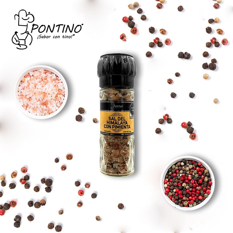 Pontino Sal Del Himalaya y Pimienta, 100 g