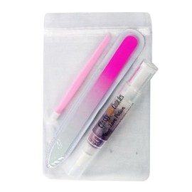 Classy Cuticles Classy Cuticles | Cuticle Care Gift Set | Special Birthday, Mother's Day, Holiday Gifts | Includes a Cuticle Pusher, Glass Nail File, & 5ml Cuticle Oil Brush Pen | Pink | Love Potion