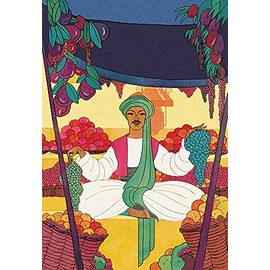 Afghanistan - The Bazaar Fruit-Seller, 1925 by Frank McIntosh -