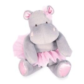 Histoire d'ours - Hippo Plush Toy - Hippo Tutu - Grey/Pink - 22 cm - Soft and Cute Callus Plush Toy - Birth and Birthday Gift Idea for Girls - Hippo - HO3173