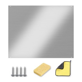 36" x 24" Stainless Steel Backsplash for Stove - Stove Backsplash Protector for Wall Metal Range Splash for Kitchen Wall with Screw Included, Easy Installatio
