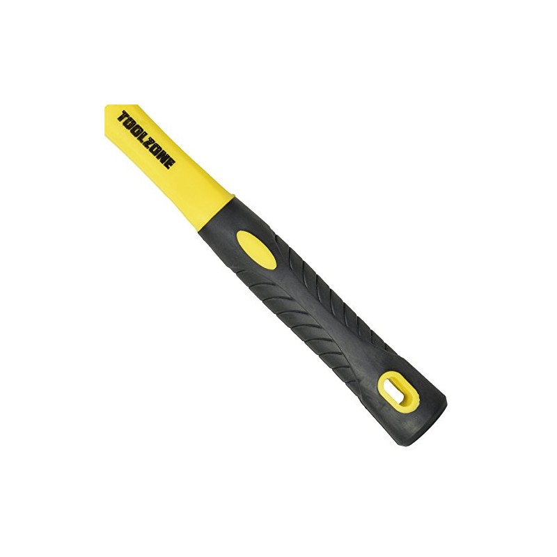 16oz White Rubber Mallet Non Marking Hammer with Fibreglass Handle