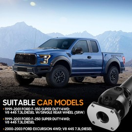 Front Drive Shaft Fit for Ford F-250 F-350 Super Duty 1999-2001, for Ford Excursion 2000-2003 [4WD V8 445 7.3L DIESEL], Complete Prop Shaft Driveshaft Assembly Replaces 5C3Z4A376D, YC3Z4A376EA, 938305