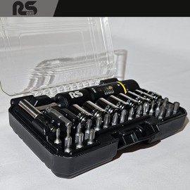 RS ONE 31-in-1 Precision Torque Screwdriver Multi-functional Tool Set, Daily Maintenance Tool Set (including 8-piece sockets and 20-piece precision screw heads)