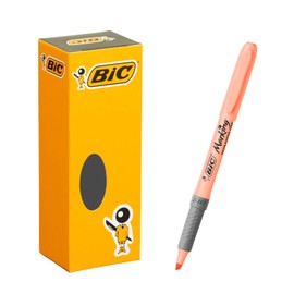 Big BRIGBKPSTORG Highlighter, Highlighter, Marking Highlighter Pastel, Orange, Pack of 12