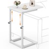 Vagusicc C Shaped End Table, 33"C Table End Table Adjustable