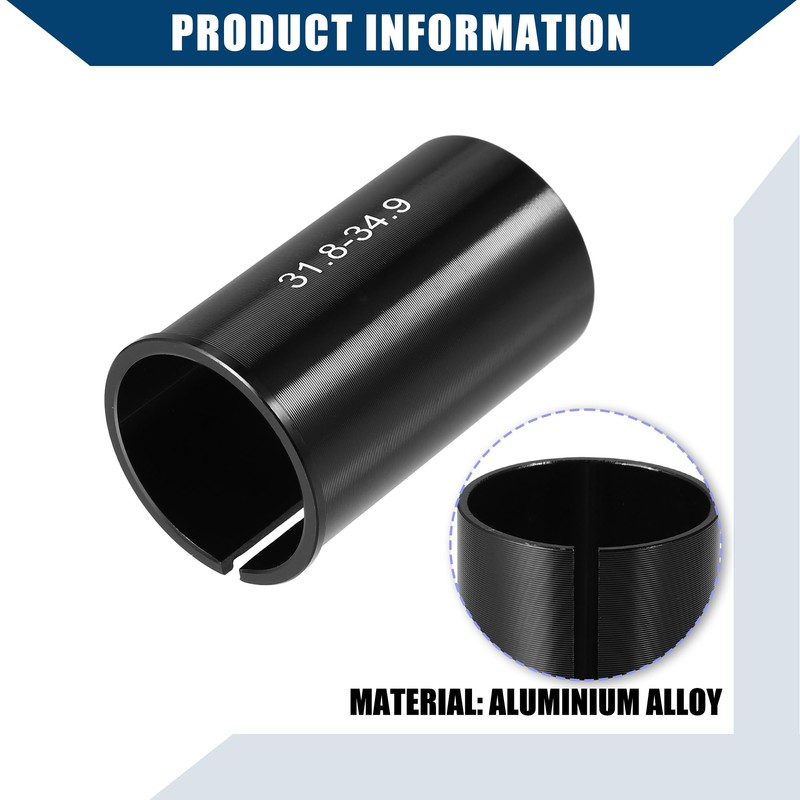 Hihaha Bike Seat Post Tube Adapter Reducing Sleeve 31.8mm to