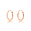 DTPsilver® 925 Sterling Silver Rose Gold-Plated Hoop Earrings - Small/Medium/Large