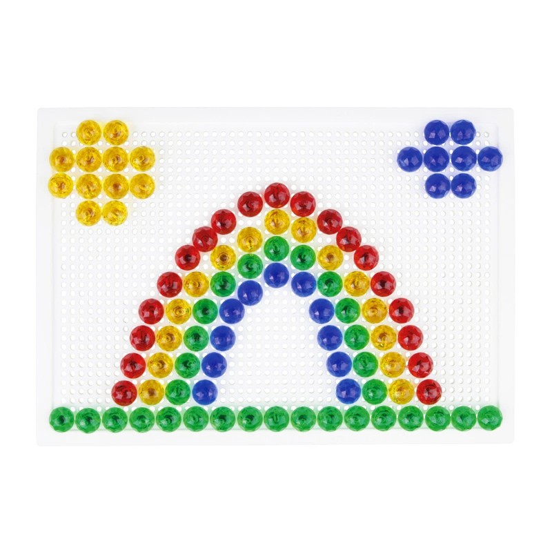Lena 35627 Mosaic Plug-In Game Set, Mosaic with 120 Transparent