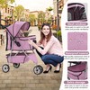 Dog Stroller,Travel Folding Pet Stroller for Small Medium Dog Cat