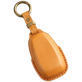 smasol Smart Key Case, Genuine Leather, Key Cover, Crosstrek/Forester/Revorg/Impreza Compatible (Subaru Subaru Compatible), Men's, Women's, Specially Designed For Vehicle Applications, Accessory (3D Luxury / Camel)
