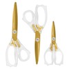 Uaugulft Acrylic Scissors, Sharp Titanium Coating Blades with Ergonomic ABS