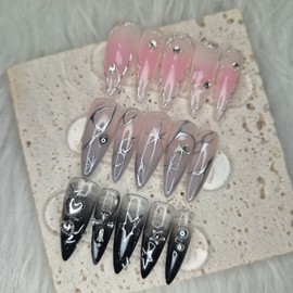 Unique Nail Handmade Nail Tips - Oval / 유니크네일 수제네일팁 - 오벌