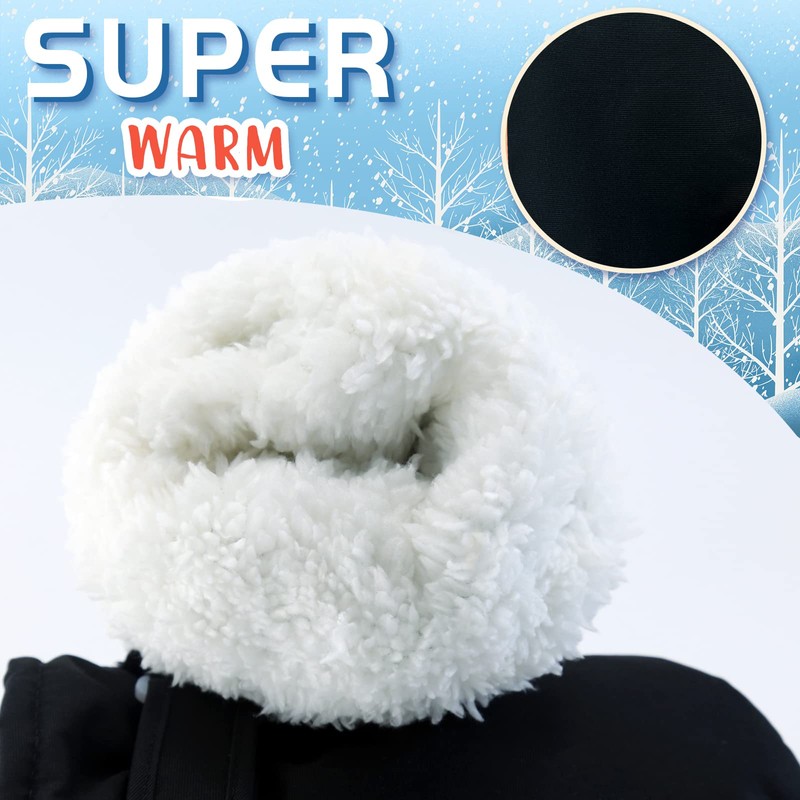 POXIMI Winter Toddler Snow Gloves Baby Boys Waterproof Gloves for