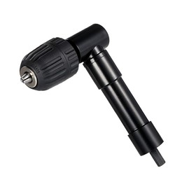 Voche Heavy Duty Aluminium 90° Right Angle Drill Attachment with 3/8" Keyless Chuck - Suitable for 3/8" (10mm) or 1/2" (13mm) Chucks