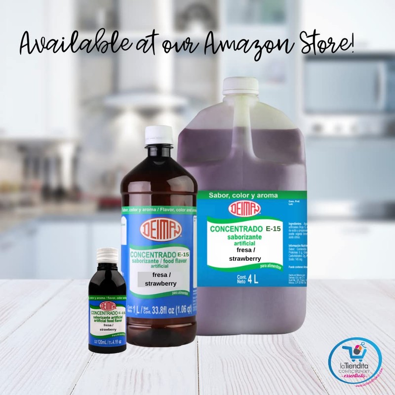 Deiman Artificial Food Flavoring Strawberry Concentrate E-15 (33.8 fl oz)