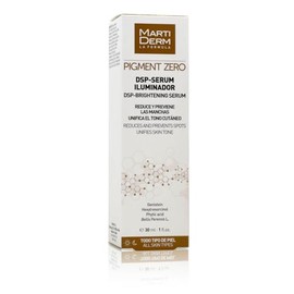 MartiDerm Pigment Zero DSP Sérum facial iluminador despigmentante Suero facial previene y reduce las primeras manchas. Hexilresorcinol + Genisteína + 