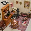 Odoria 1/12 Scale Miniature Area Rug Carpet Dollhouse Accessories, Black