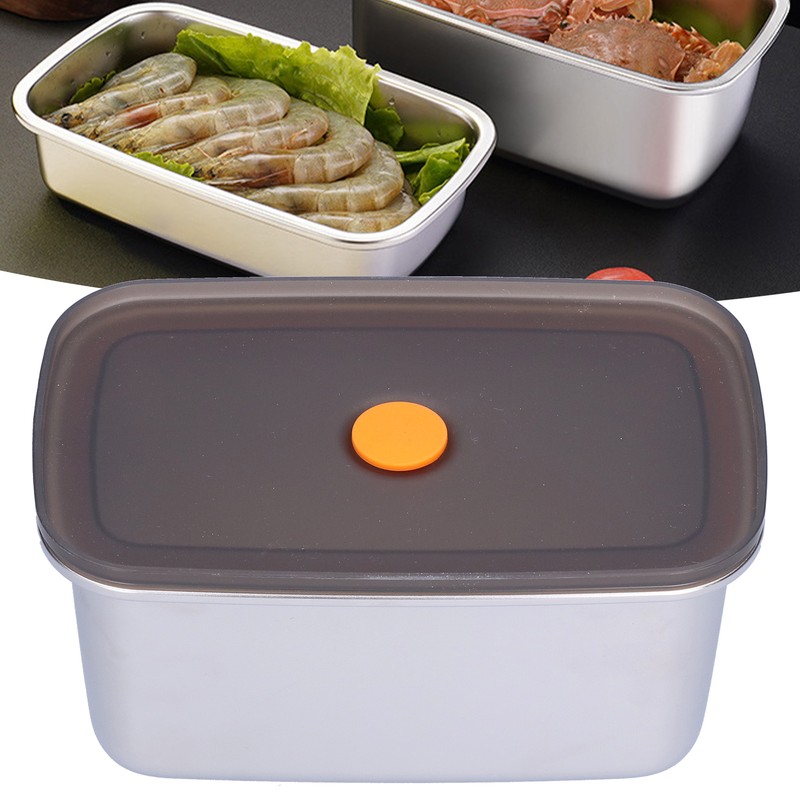 Food Storage Box Food Grade Stainless Steel Fruit Container Bento