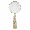 47th & Main Handheld Magnifying Glass with Shell Handle and