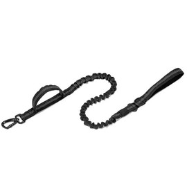 Generic Bungee Dog Leash, No Pull lead, 6ft. extension with Seat Belt Clip for small, medium and large dogs, Black