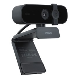 Rapoo XW2K Full HD 2K Webcam (4MP) 85° Field of View, Auto Focus, Noise Reduction, USB Port, Camera Cover, for Skype, FaceTime, Hangouts, Zoom, etc, PC/Mac/ChromeOS/Android
