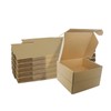 Corrugated Cardboard Shipping Boxes, 150x150x50mm (6"x6"x2") Small Parcel Boxes, Packaging