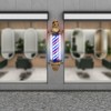 TFCFL 110V Barber Rotating Light,Barber Pole Retro Style Light,Hair Barber