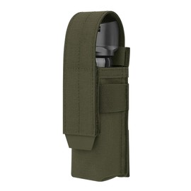 KRYDEX Flashlight Holster, Molle OC/Mace Spray Holder Adjustable Torch Carrier Multitool Case with Molle and Belt Loop (RG)