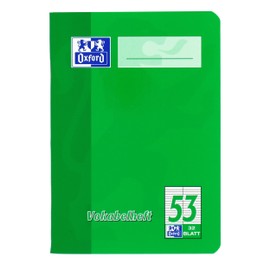 Oxford 100050398 Small vocabulary book school 10-pack A6 format with 2 columns 32 sheets sorted red and green