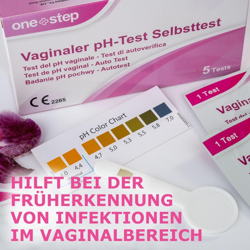 One+Step Vaginal Health Test with Reference Colour Card, Pack of