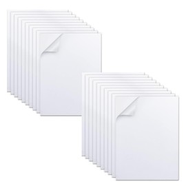 MEARCOOH 20-Pack Self Adhesive Foam Sheets, White 2mm Sticky Eva Foam Paper 6x9 Inch for 3D Crafts Cardmaking Classroom Scrapbooking