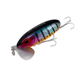 Arbogast Jitterbug Topwater Bass Fishing Lure, Excellent for Night Fishing, Freshwater Fishing Gear and Accessories, Wounded Perch, 2", 1/4 oz