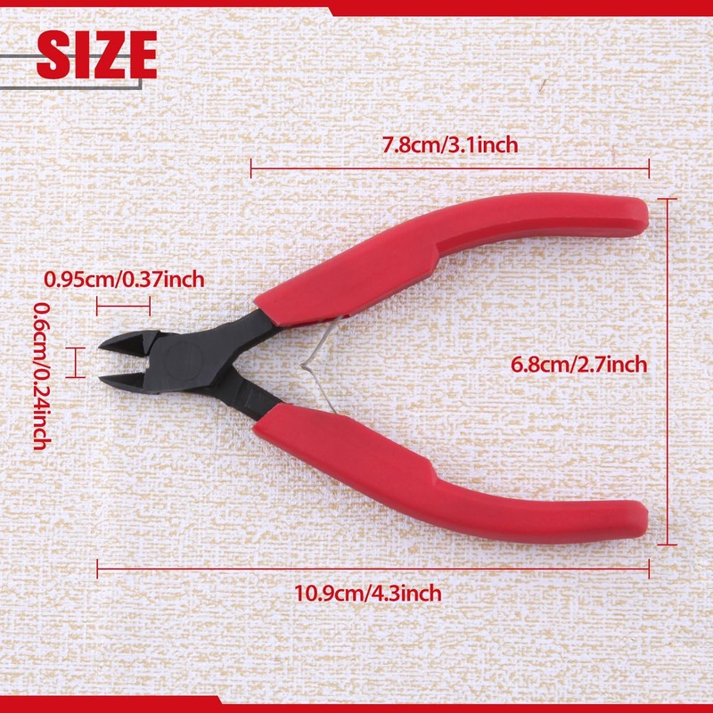 LEONTOOL Micro Wire Cutter for Electronics, 4 Inch Precision Mini