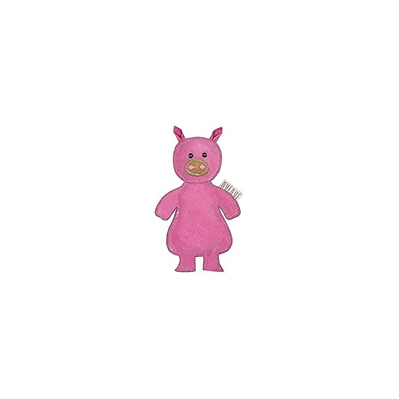Scooby suede leather toy piggy with squeeker