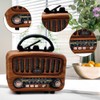 Retro Radio with Bluetooth Portable Radio (Brown)