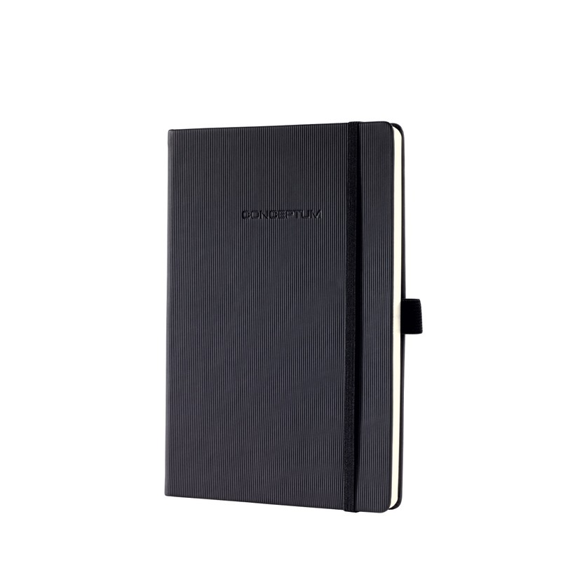 Sigel CO121 Notebook CONCEPTUM®, black, Hardcover, squared, approx. A5, with