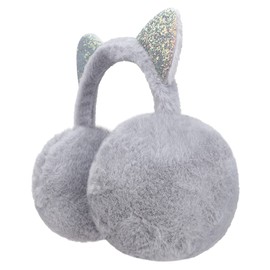 Kids Winter Cute Ear Muffs Faux Fur Ear Warmer Soft Plush Outdoor Earflap Cover Headband with Cat Ears