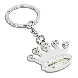 Elechobby Cute Stainless Pendant Keyring for Bag or Purse Keychain for Girlfriend (crown)