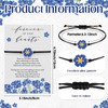 Qilery 50 Sets Funeral Favors Forget Me Not Bracelet for