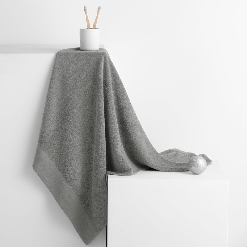 AmeliaHome Hand Towel Steel 50 x 100 cm 100% Cotton