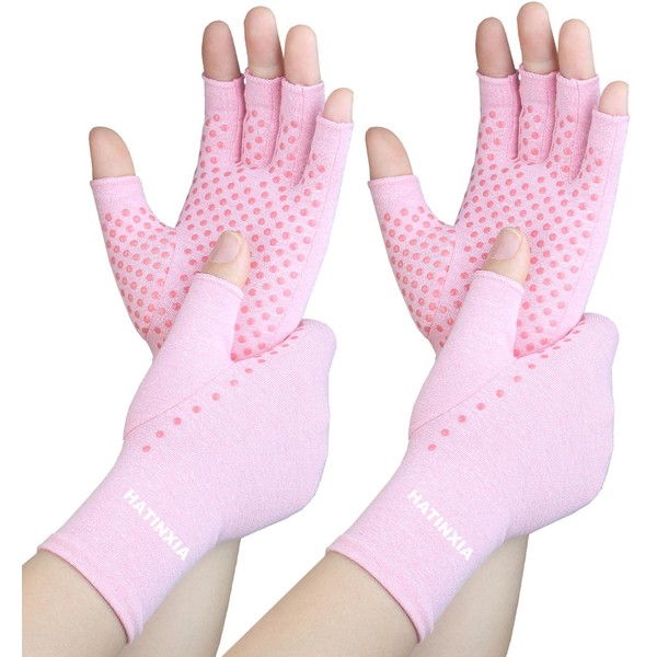 2 Pairs Arthritis Compression Gloves for Rheumatoid, Carpal Tunnel Pain,