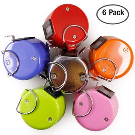 AFUNTA Pack of 6 Color Handheld Tally Counter 4 Digit Number Count, Hand Mechanical Clicker Counter - Pitch Counter for Coaching/Lap/Sport/School/Event