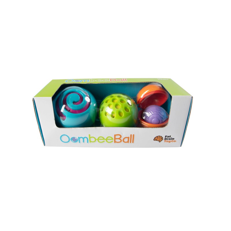 Fat Brain Toys OombeeBall - Sensory Nesting Puzzle for Babies