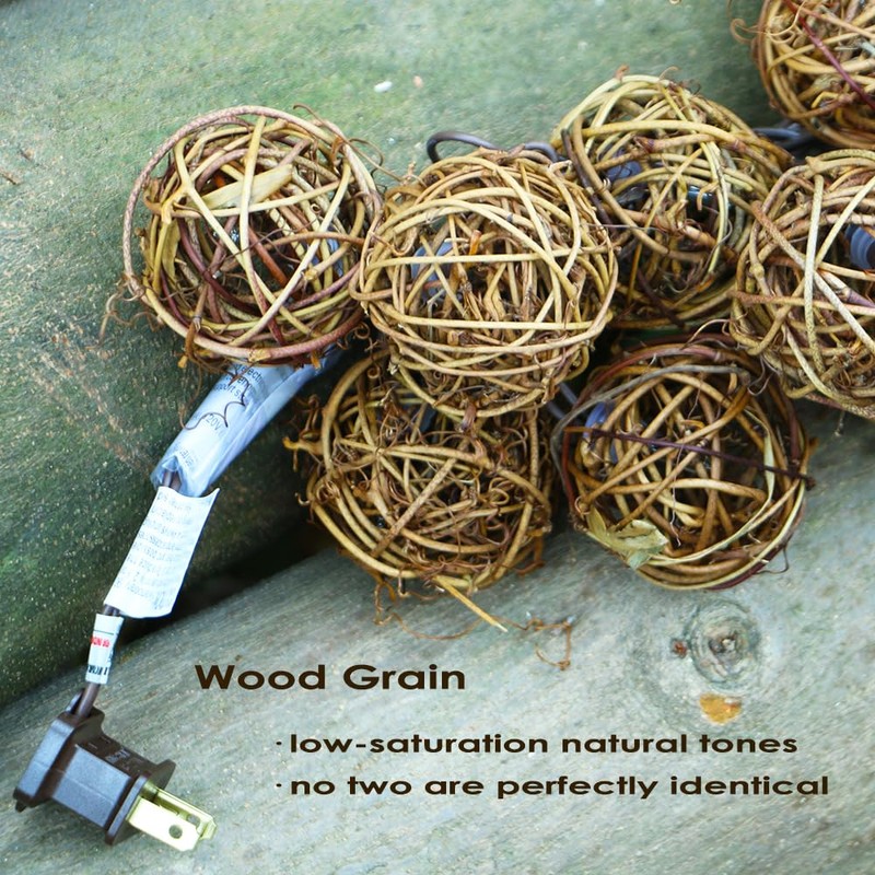 ACRAFT String Lights (Brown Cord)