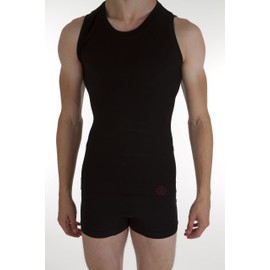 Comfizz Level 1 Support Vest: Mens, Light Support Ideal for Post Surgery, Small Hernias & High Sited Stomas (L/XL, Black)