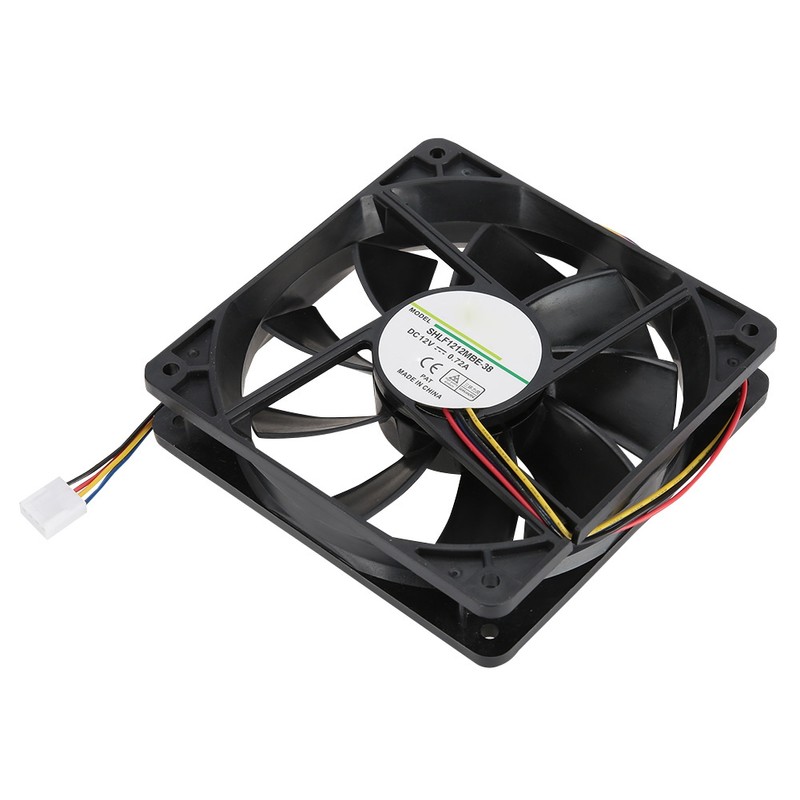 12CM 12V 0.72A 4Pin PWM Temperature Speed Control Cooling Fan