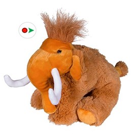 Stuffems Toy Shop Record Your Own Plush 16 inch Woolly Mammoth - Ready 2 Love in a Few Easy Steps