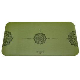 DIVASYA Yoga Knee Pad: Yoga Cushion, Knee Pads, Yoga Knee Pads (64 x 33 cm), Cushioning Natural Rubber & Non-Slip Japanese Grip Surface For Elbows, Wrists, Knees and Travel Mat