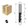 ENT Straight Cutter TC Shank (C) 12 mm, Diameter (A)